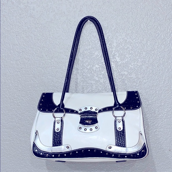 Sharif Handbags - Sharif Womens Leather croc embossed bag Handbag